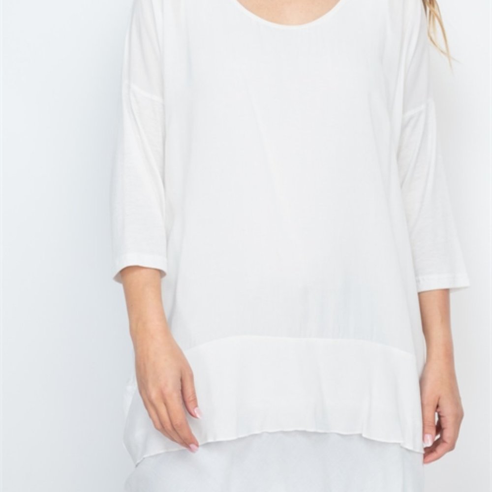 Off White Tunic Top - Picture 2 of 14
